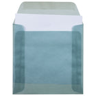 JAM Paper 6 x 6 Square Envelopes, Ocean Blue Translucent Vellum, 25 Pack (PACV512)-Closure: Gum