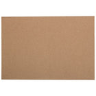 JAM Paper Blank Foldover Cards, A2 size, 4.38 x 5 7/16, 60lb Brown Kraft Paper Bag Recycled, 50 Pack (530910828g)-Card design: Plain