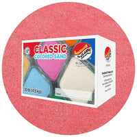 Sandtastik Classic Coloured Sand, 10 lb (4.5 kg) Box, Pink-Fine grain with natural sparkle throughout