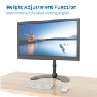 ShoppingAll Single LCD LED Monitor Mount Stand with Adjustable Arm for 13"-30" Monitor - Black-This monitor stand can be installed in 3 different ways to accommodate all needs