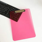 JAM Paper Standard Plastic Clipboard - Pink - 2 Pack-The writing clip boards are great for the office, sport coaches, home use, job use, warehouse work, or school.