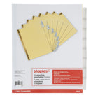 Staples Insertable Dividers - 8 Tabs - Clear-Divider