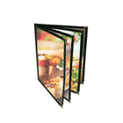 Futech 8-View Menu Holder BLK 8-1/2"W x 11"H, Black, 10 Pack-8 View booklet