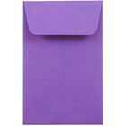 JAM Paper #1 Coin Envelopes, 2.25 x 3.5, Brite Hue Violet Purple Recycled, 500 Pack-Coin Envelopes