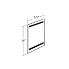 Azar Displays 8.5"W x 14"H Sign Holder with Magnetic Strips, 10 Pack (129913)-Sign holder