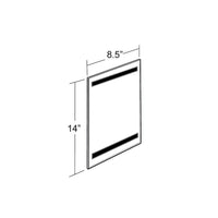 Azar Displays 8.5"W x 14"H Sign Holder with Magnetic Strips, 10 Pack (129913)-Sign holder