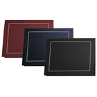 St. James Classic Certificate Holders, Black Linen, Gold Foil, 5 Pack-Notched for  8-1/2" x 11" certificates