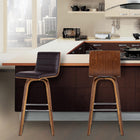 Armen Living Vienna 30" Bar-Height Bar Stool - Brown-Great for kitchen, dining, commercial setting or any living space in your home