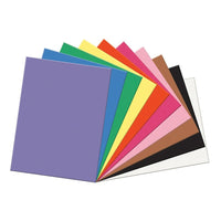 Pacon SunWorks Construction Paper - 18"x24" - Assorted Colours - 100 Sheets-Assorted Colours Construction Paper