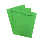 JAM Paper 10 x 13 Open End Catalog Envelopes, Brite Hue Green Recycled, 100 Pack (V0128190)-Opening: open end