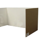 Flipside 18" x 48" Privacy Shield, White, 24 Pack-White