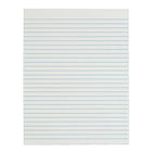 Staples Gummed Top Ruled Stock Writing Pads - Letter Size - White - 12 Pack-Chipboard back