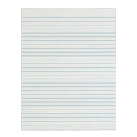Staples Gummed Top Ruled Stock Writing Pads - Letter Size - White - 12 Pack-Chipboard back