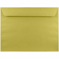 JAM Paper Booklet Envelopes - 9" x 12" - Chartreuse Green - 50 Pack -Colour: Chartreuse Green