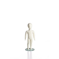 Can-Bramar RP 2 Years Old Soft Flexible Mannequin, 31"H, 11" Dia Glass Base, Fabric Nude-2 Years Old Soft Flexible Mannequin in nude fabric. Perfect for fashion displays and store fixtures