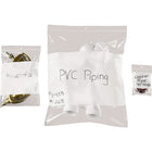 KL Rubber 2-Mil Reclosable Polyethylene Bag with White ID Block & Hang Hole, 3" x 4”, 1000 Pack-MIL Thickness: 2-Mil