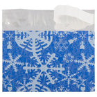 JAM Paper Foil Envelopes, Booklet, 5 x 6 1/8, Blue with White Snowflake, 100 Pack (01336166B)-Size: 5" x 6"