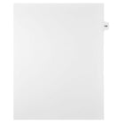 Mark Maker Legal Exhibit Index Tab White Single Tabs, 1/15th Cut, Letter Size, No Holes, Number 198, 25 Pack-White Single Tabs, 1/15th Cut