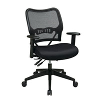 Space AirGrid Chair with Mesh Seat, Adjustable Arms and Seat Slider, smaller dimensions-Breathable Air Grid Back with Built-in Lumbar Support