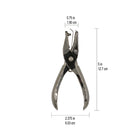 Westcott Handheld Hole Punch with Metal Receptacle - 1/8" - 1 Hole - Chrome-1 round hole, 1/8"