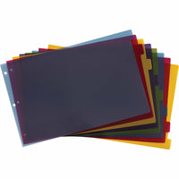 Cardinal Tab Dividers - 8 Tabs - Multicolour-Extra-tough dividers are scratch-resistant and transfer-safe