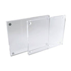 Eddie's Hang-Up Display Ltd. Deluxe Acrylic Two Panel Sign Holder - Clear Acrylic - 5.5" x 7" - 6 Pack-Deluxe Clear acrylic sign holder