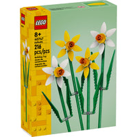 LEGO Daffodils - 216 Pieces-A creative celebration gift – Let flower lovers aged 8 and up create a brick-built bouquet with LEGO Daffodils and display it proudly as floral decor