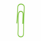 JAM Paper Colored Jumbo 2" Paper Clips - Lime Green - 2 Packs of 75-Premium paper clips made from high quality vinyl coated steel wire