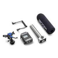 Zoom F1SP - F1 Field Recorder Package with Shotgun  Mic-Two-channel audio recorder