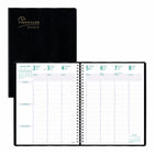 Blueline Dec 2022 - Dec 2023 Timanager Weekly/Monthly 7-Day Planner - Black - 11"H x 8-1/2"W - English-7-day planner with a monthly planner before each month. Weekday appointment schedule from 7:00 a.m. to 8:30 p.m. in 30-minute intervals
