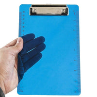 JAM Paper Small Plastic Clipboards, 6 x 9, Blue, 12 Pack-Blue Plastic Small Clipboard