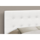 Monarch Specialties 6002F Full Size Headboard - White Leather-Look-Assembly required: All parts and hardware are enclosed within the headboard, accessible through the back panel; illustrated instructions are provided for convenience (additional tools may be needed)