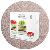 Sandtastik Floral Coloured Sand, 25 lb (11.3 kg) Box, Light Silver-Coarse grain with natural sparkle throughout