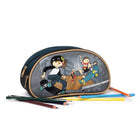 Louis Garneau Skater Half Moon Pencil Case with 2 Compartments-4