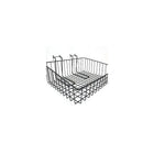 Panier incliné en fil de fer pour panneau à fentes/grillagé, 15 lar. x 12 prof. x 5 haut. po, paq./2, noir-15 lar. x 12 prof. x 5 haut. (po)