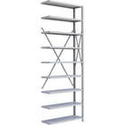 Metalware RK400 Boltless Shelving Unit, 9-Shelves, 36" x 12" x 100", Light Grey-Adjustable shelving system that provides high strength, yet economical storage capacity for your needs