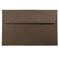JAM Paper A9 Invitation Envelopes, 5.75 x 8.75, Chocolate Brown Recycled, 100 Pack (32311328g)-Chocolate brown