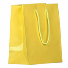 JAM Paper Glossy Gift Bags with Rope Handles - Medium - 8" x 10" - Yellow - 3 Bags/Pack-Color: Yellow Glossy: Make your gift stand out with shiny colourful gift bags.