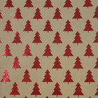 JAM Paper Christmas Wrapping Paper Rolls, Assorted Kraft Red Trees & Kraft Green Trees, 50 Sq. Ft, 2 Pack-5