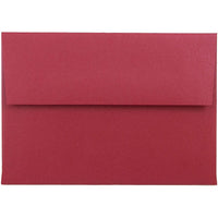 JAM Paper 4bar A1 Envelopes, 3.63 x 5 1/8, Stardream Metallic Jupiter Red, 50 Pack (V018247I)-Jupiter red stardream metallic envelope