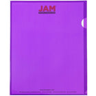 JAM Paper Plastic Sleeves, 9 x 11.5, Purple, 24 Pack-Capacity: 200 sheets