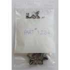 KL Rubber 8" x 10", 2-MIL Reclosable Polyethylene Bag with White ID Block & Hang Hole, 1000 Pack-MIL Thickness: 2-Mil