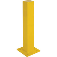 Kleton Heavy-Duty Bollards, Steel, 24" H x 4" W, Yellow-Colour: Yellow