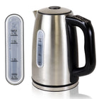 Kenmore 1.7L Cordless Electric Tea Kettle with 6 Temperature Presets-Boil up to 1.7 liters (1.8 qt) of water (enough for 6 large cups of tea or coffee) in this powerful 1500W kettle