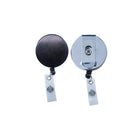 Beslayn Heavy Duty Round Badge Reel with Reinforced Vinyl Strap And Belt Clip, Chrome, 10 Pack-Reel diameter 1-1/2" (38mm)