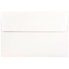 JAM Paper A8 Foil Lined Envelopes, 5.5 x 8.125, White with Silver Lining, 250 Pack (83123H)-Blank interior for personalized message