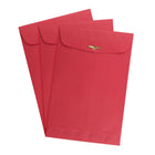 JAM Paper 6" x 9" Recycled Open End Envelopes with Clasp Closure, Red, 25 Pack (87881a)-Clasp closure
