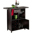 Winsome Wood Macon Wine Bar (92739)-Wine grid for up to 12 bottles