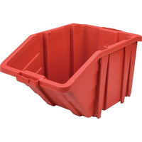 Kleton Jumbo Plastic Bins, 15-1/2" W x 13" H x 25" D, Red, 200 Lbs. Capacity - 3 Pack-Capacity: 200 lbs.
