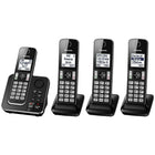 Panasonic KXTGD394B 4-Handset Cordless Phone with Answering Machine-4-Handset system; Expandable up to 6 Handsets